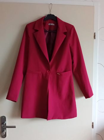 Veste Tailleur longue  rouge Taille S