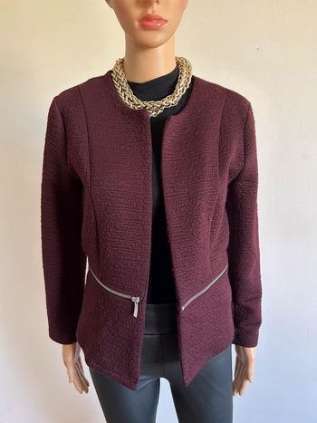 Blazer bordeaux Vero Moda taille 40 bon état (présence de bouloches)