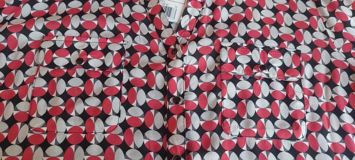 Superbe chemisier femme Armand Thiery taille 4 viscose EcoVero imprimé graphique neuve - photo numéro 6