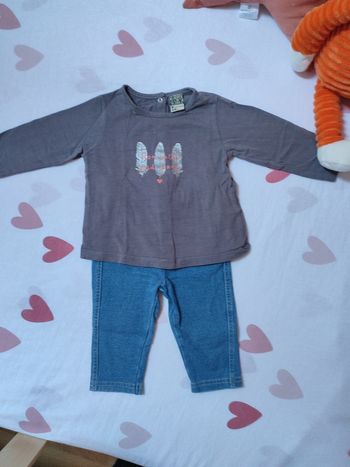 Ensemble "Mon petit poids plume " - 6 mois - Très bon état - Tape à l'oeil