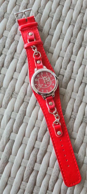 Montre femme Hello Kitty rouge