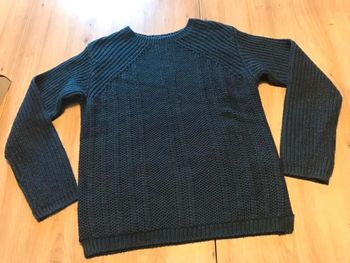 Pull grosse maille Marine 12 ans