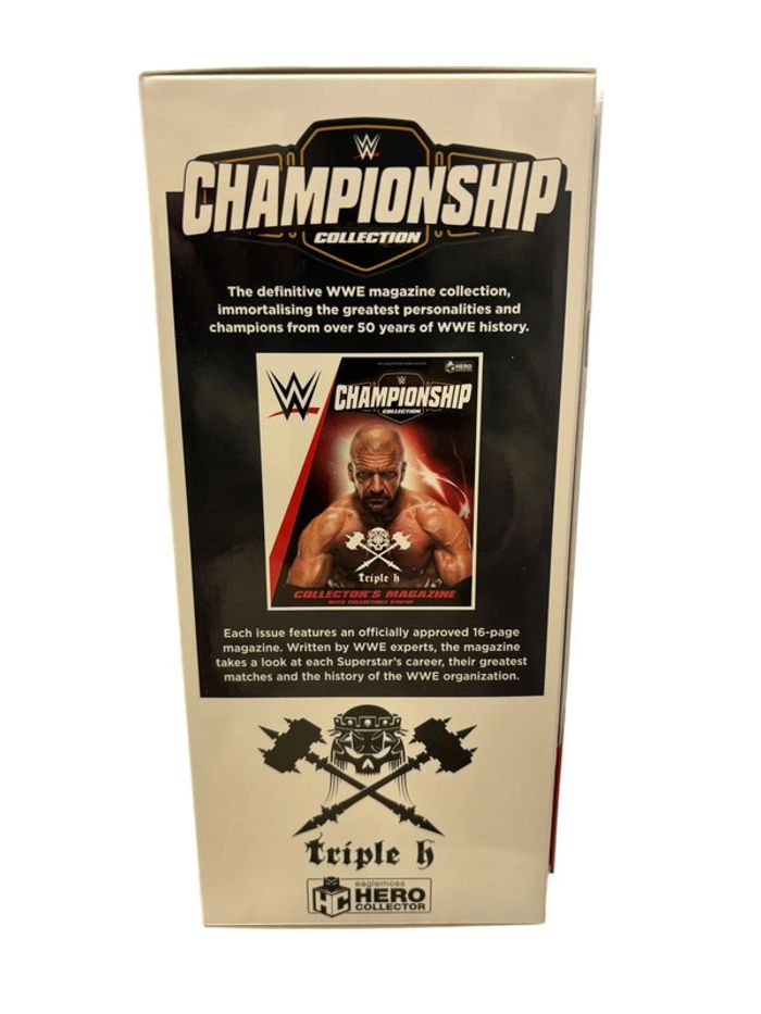 Figurine catch Wwe Championship Tripe H Eaglemoss Hero Collector neuf - photo numéro 4