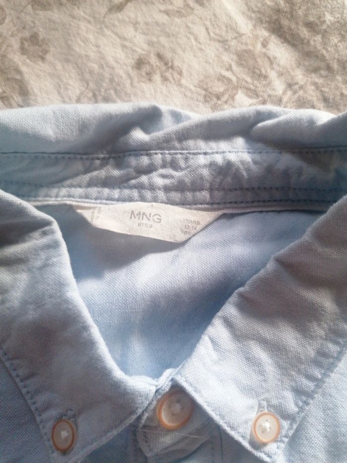 Chemise mango 13 14 ans bleu - photo numéro 2