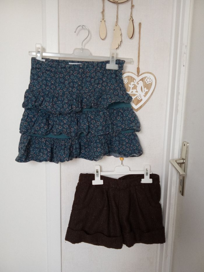 Lot fille Okaïdi 10 ans,140 cm,  hiver , short et jupe