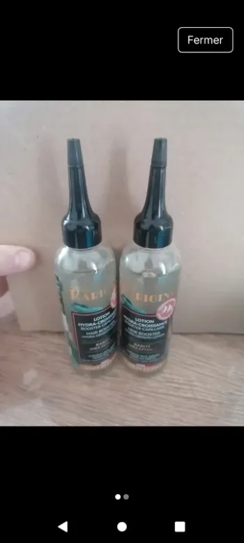lot de 2 lotions hydra croissance, hydra capillaire de la marque karigins