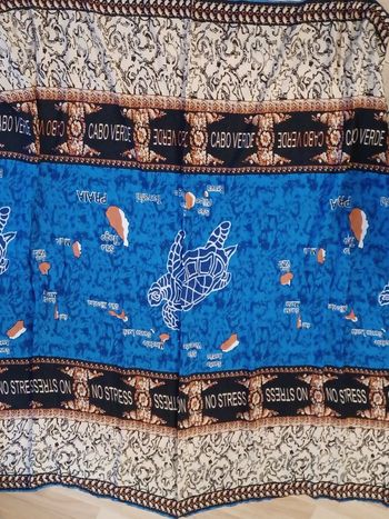 Grand paréo neuf Décor tortue no stress