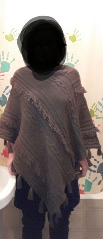 Poncho marron