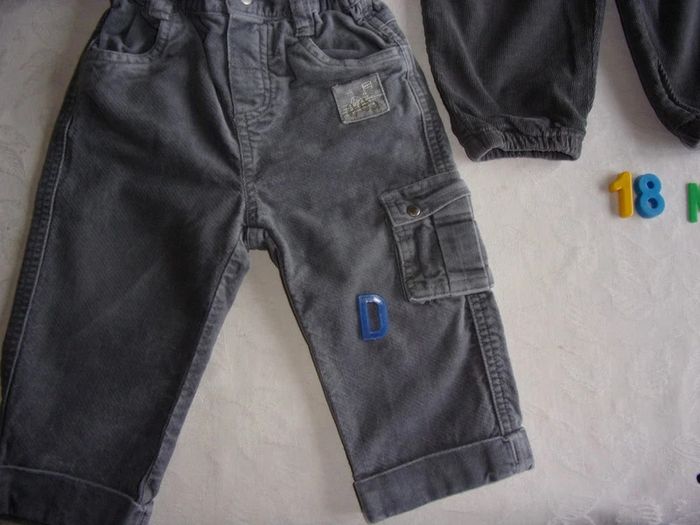 Lot de 3 pantalons + salopette - HIVER 18 mois - photo numéro 4