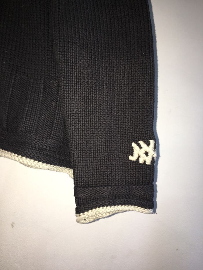 48 - Pull-over mixte Dorotennis noir avec grand col - photo numéro 3