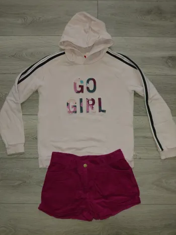 Ensemble sweat et short hiver velours