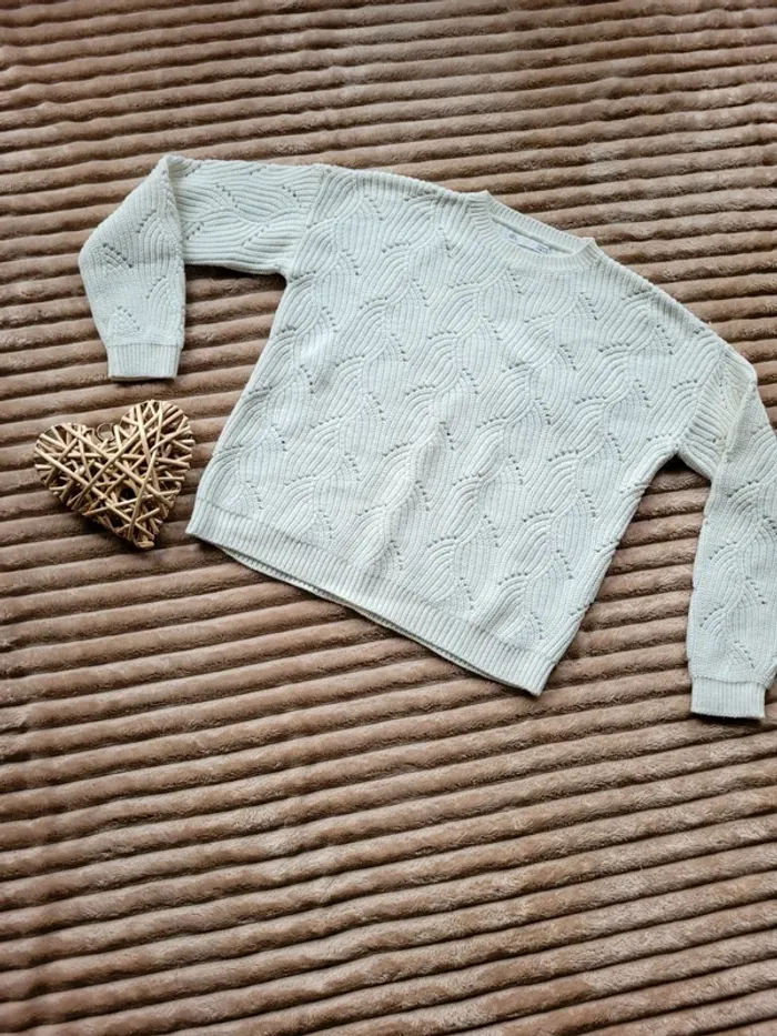 Pull blanc femme de marque SFera de taille S