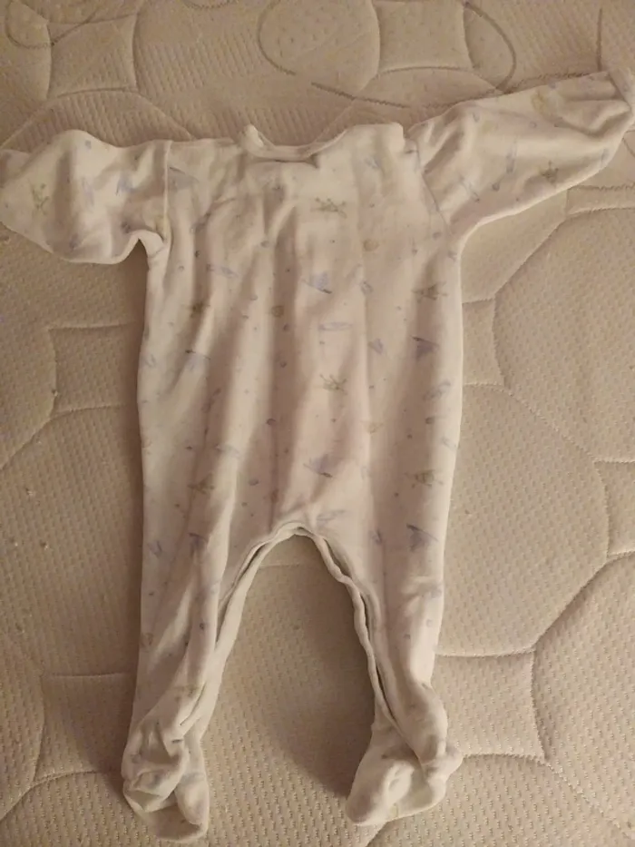 Pyjama Velours Garçon 12 Mois - photo numéro 2
