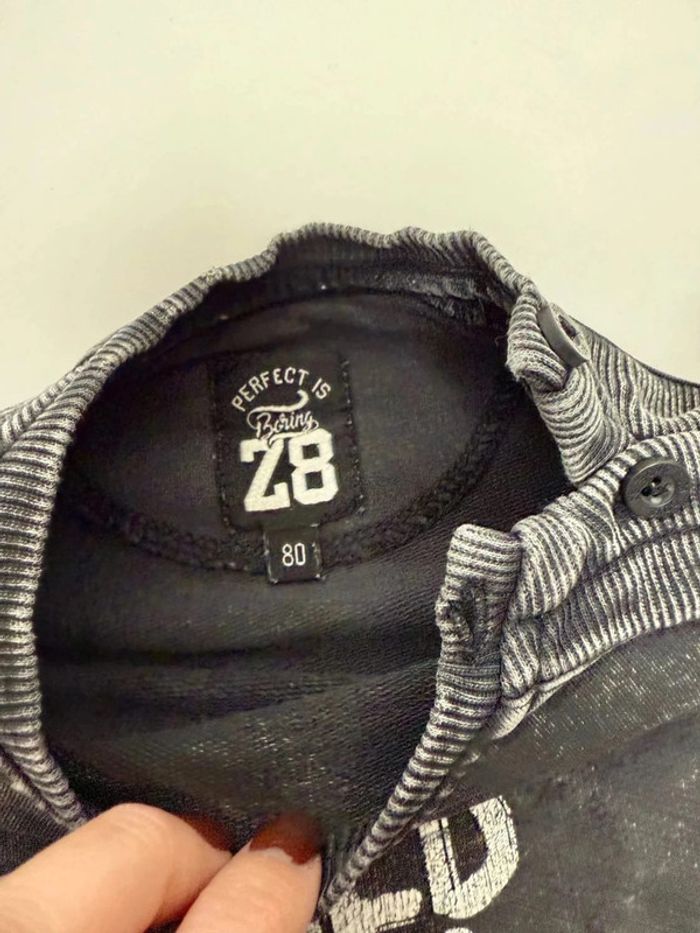 Sweat Z8 bébé garçon taille 6 mois parfait état - photo numéro 3