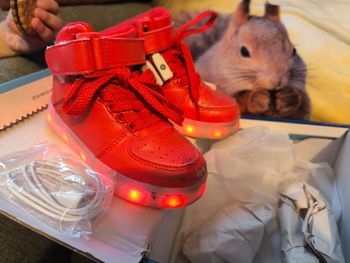 Baskets rouges Lumineuses 26