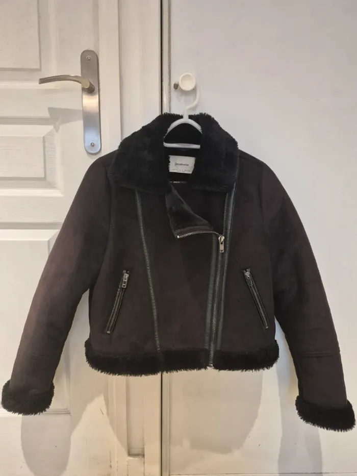 Blouson court aviateur doublé polaire