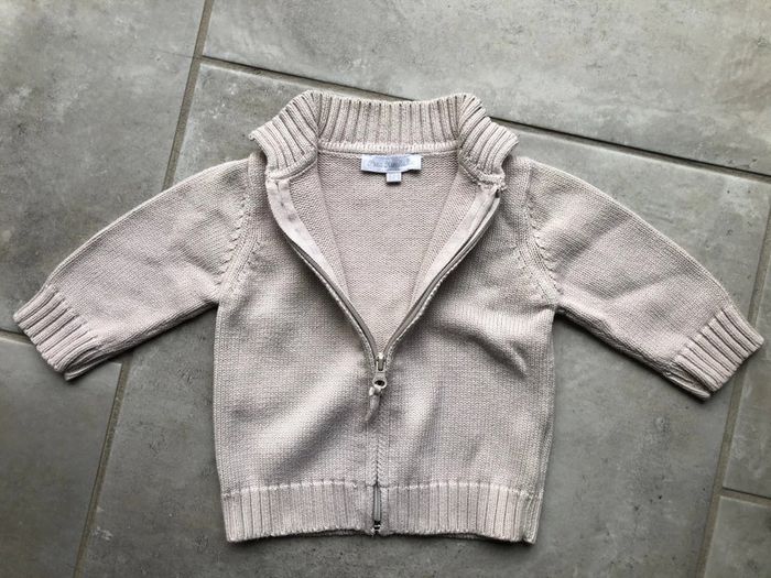 Pull gilet zippé Petit Kimbaloo bébé garçon taille 6 mois