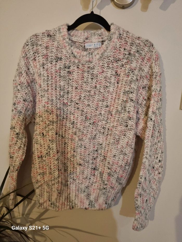Pull rose chiné Primark taille S