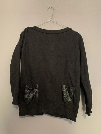 Pull fil métallique Poches Simili Boutons dans le dos Naf Naf TS