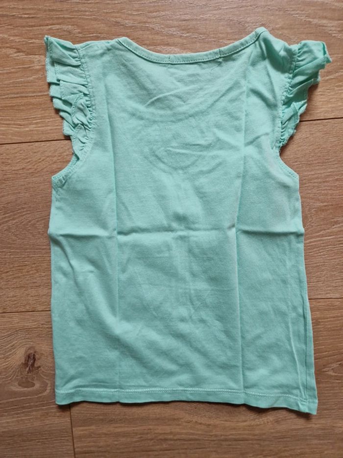 Tee-shirt sans manches fille TQF bleu ciel 6 ans - photo numéro 5