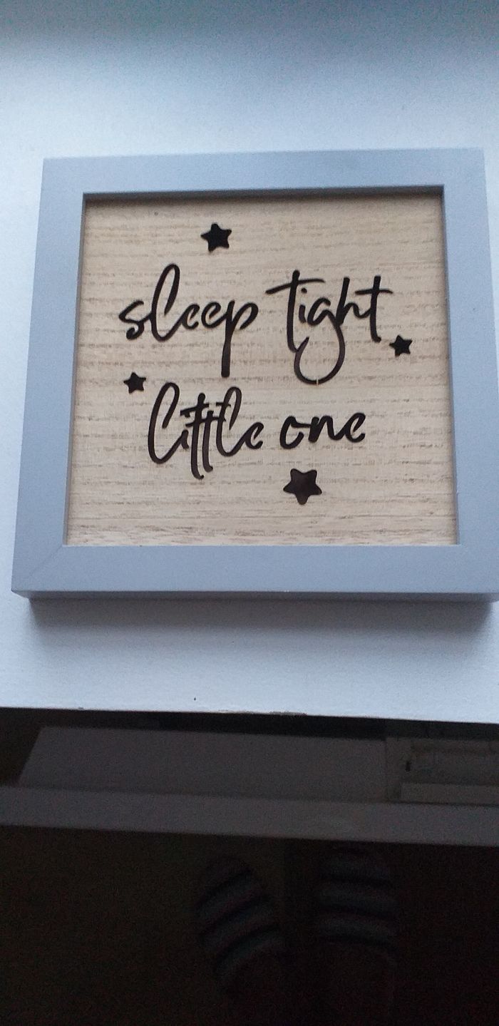 Cadre avec inscription anglaise