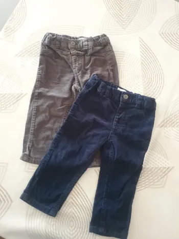 👖 2 pantalons velours
