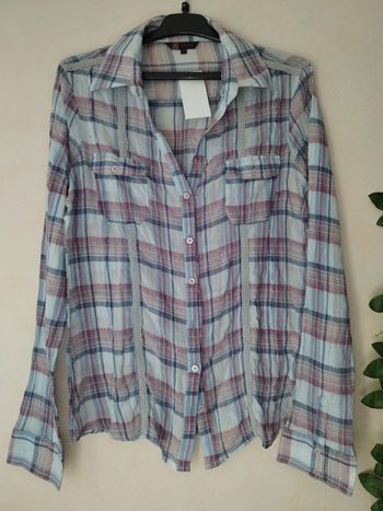 Chemise légère carrelée