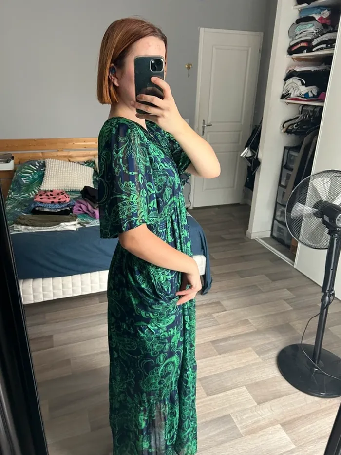 Robe longue col V - photo numéro 2