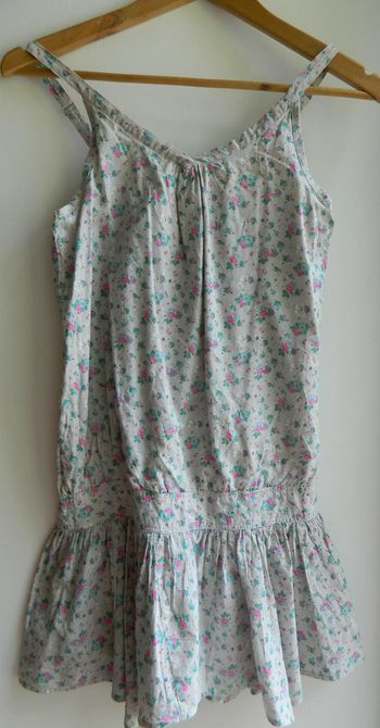 Robe d'été à bretelles "Rosebud girl" T 16 ans