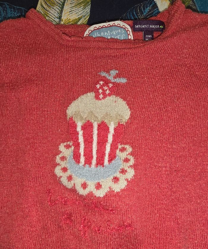 Pull rouge 2 ans - photo numéro 4