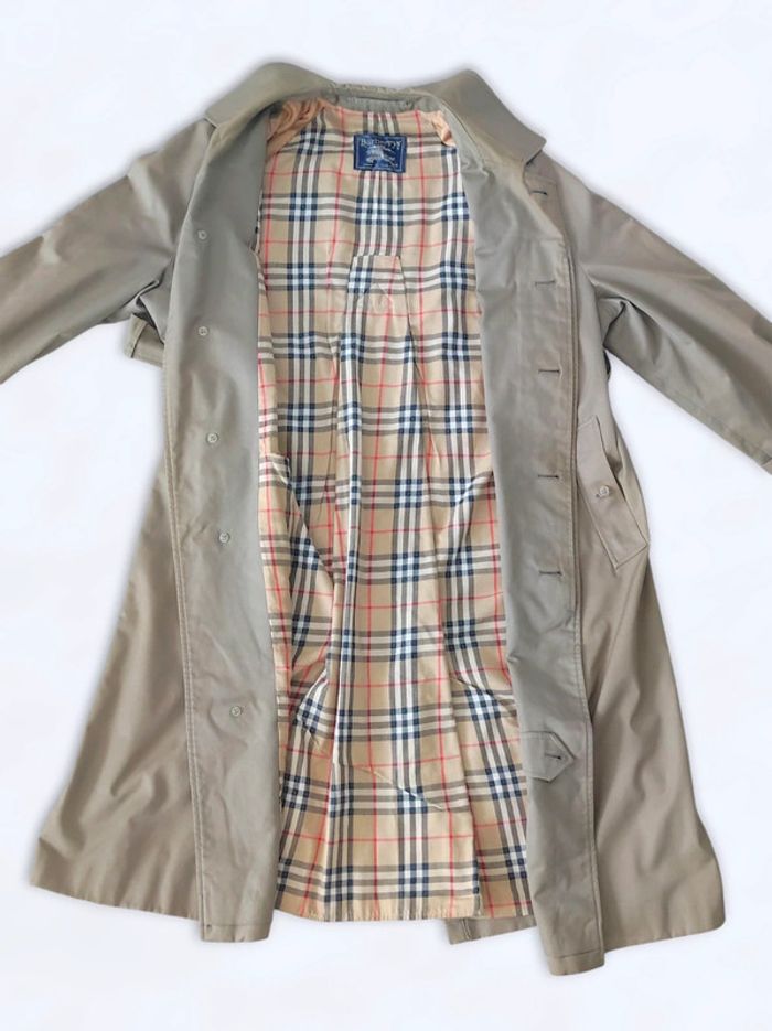Manteau long trench kaki vintage / Burberry - 42/XL à 44/XXL - photo numéro 6