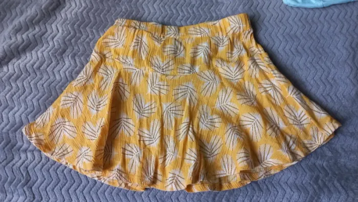 Jupe short jaune okaïdi t6 - photo numéro 4