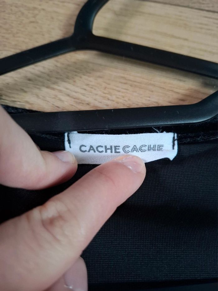 Combishort noir velours taille 36 cache-cache. - photo numéro 10