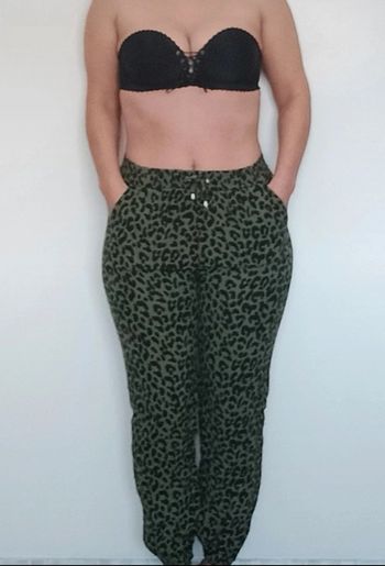 Pantalon fluide léopard taille unique