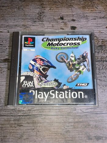 Championship Motocross feat Ricky Carmichael Jeu PS1 sans jaquette avant VF Sony