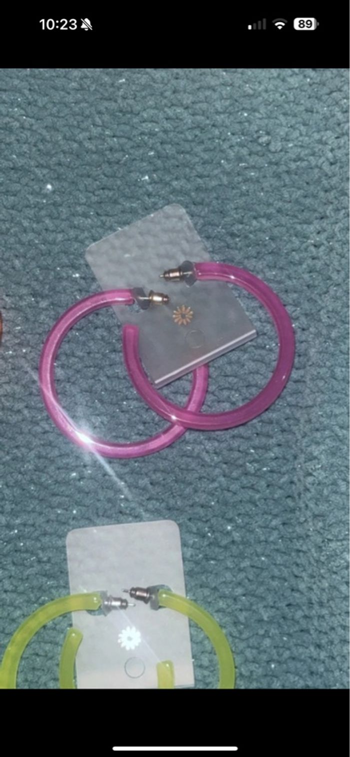 Lot 6 paires de creoles - photo numéro 3