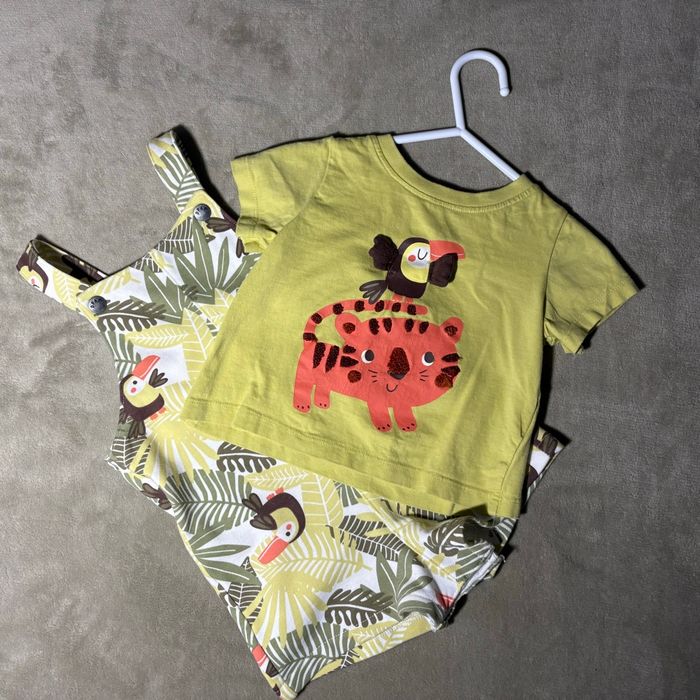 Ensemble salopette garçon 6 mois - photo numéro 2