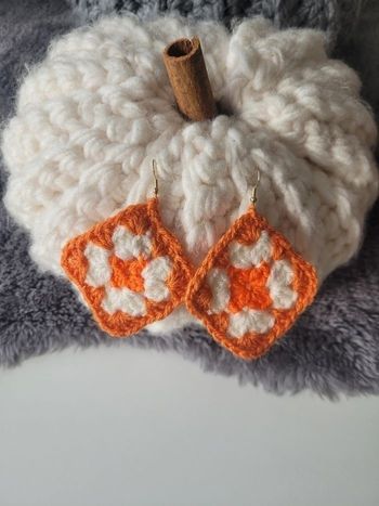 Boucles d'oreilles orange