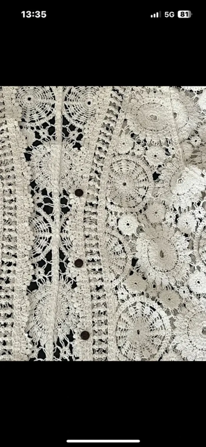 Kimono crochet plage S et M - photo numéro 3