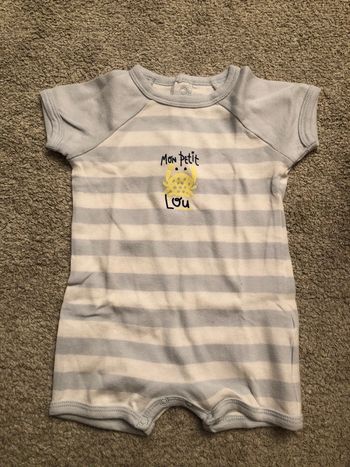 Barboteuse manches courtes - 9 mois