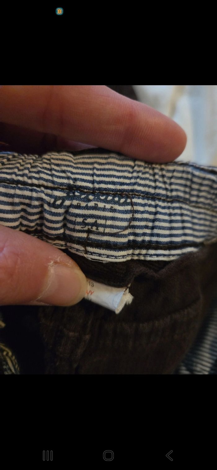 Pantalon velours marron 5 ans jacadi - photo numéro 6