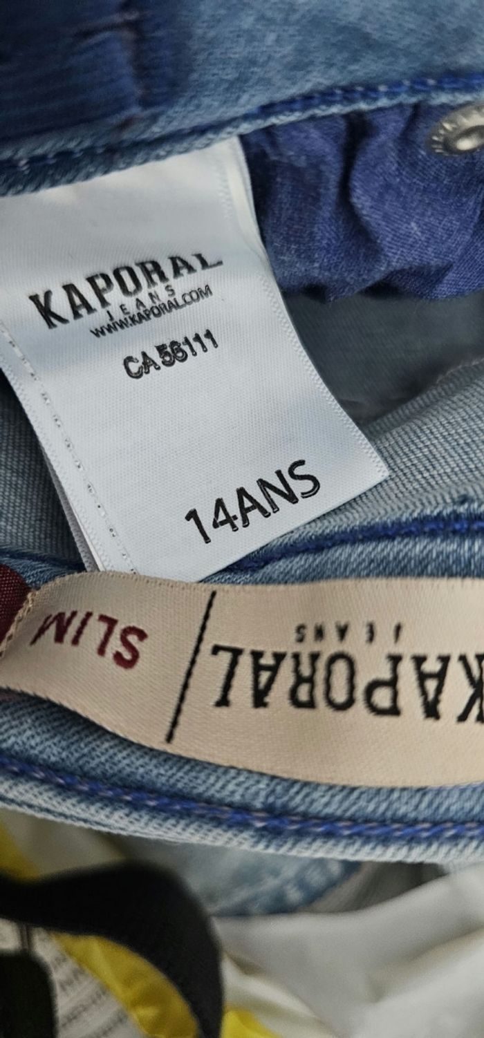 Jean Kaporal slim bleu clair – Neuf avec étiquette - photo numéro 4