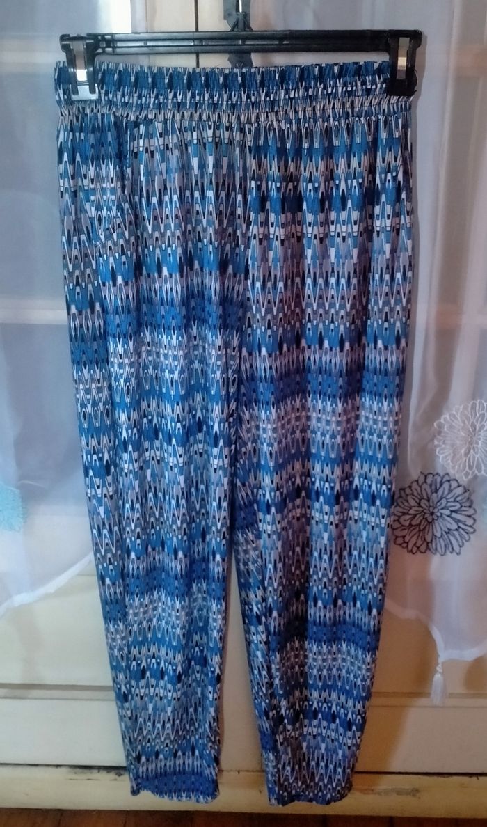 Pantalon fluide bleu femme/ taille 40/ tres bon état . - photo numéro 4
