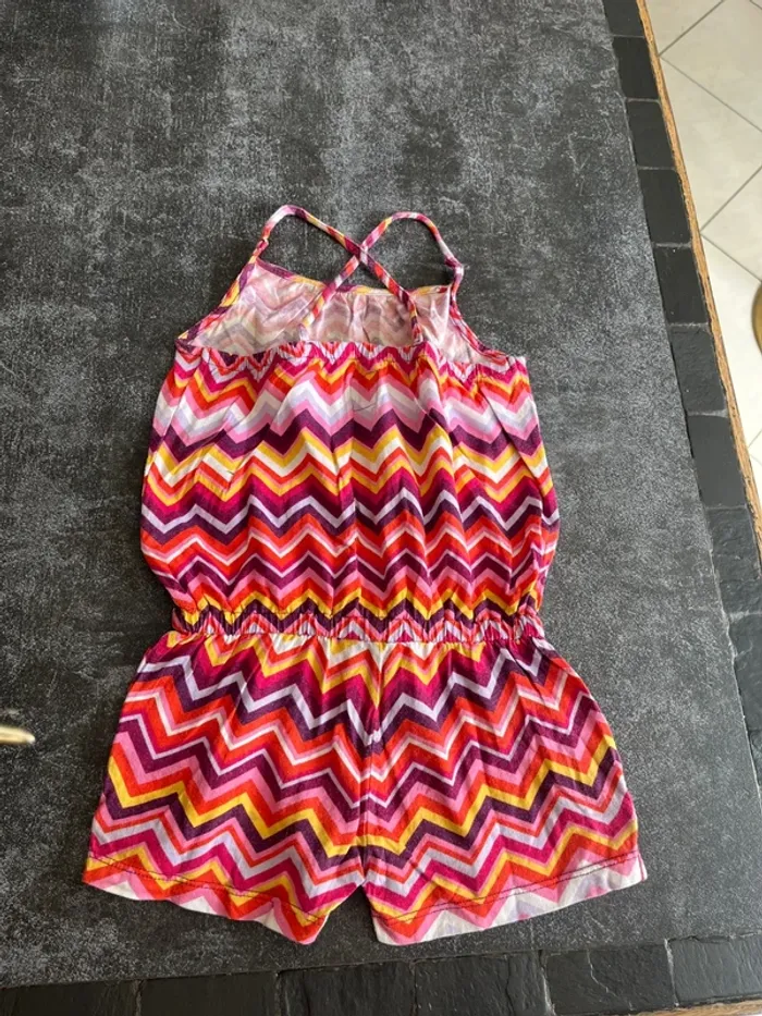 Combinaison short violet orange jaune  3 ans gap - photo numéro 2