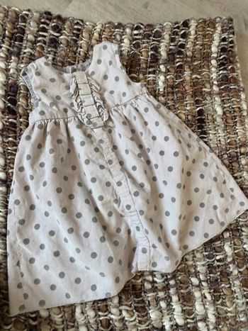 Robe bébé Zara grise 18/24 mois