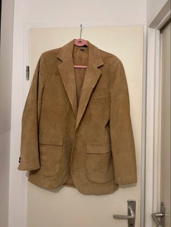 Veste velours caramel