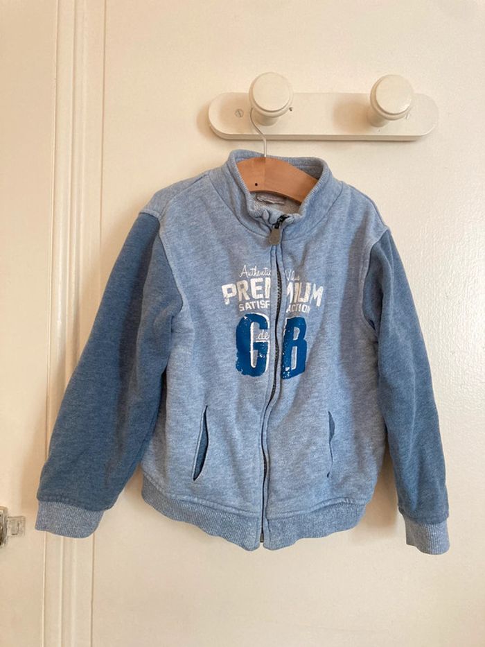 Sweat zippé Grain de blé -4ans