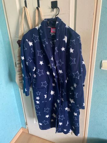 peignoir/robe de chambre, bleu marine avec étoile blanche, Selena, Girl, 13 ans