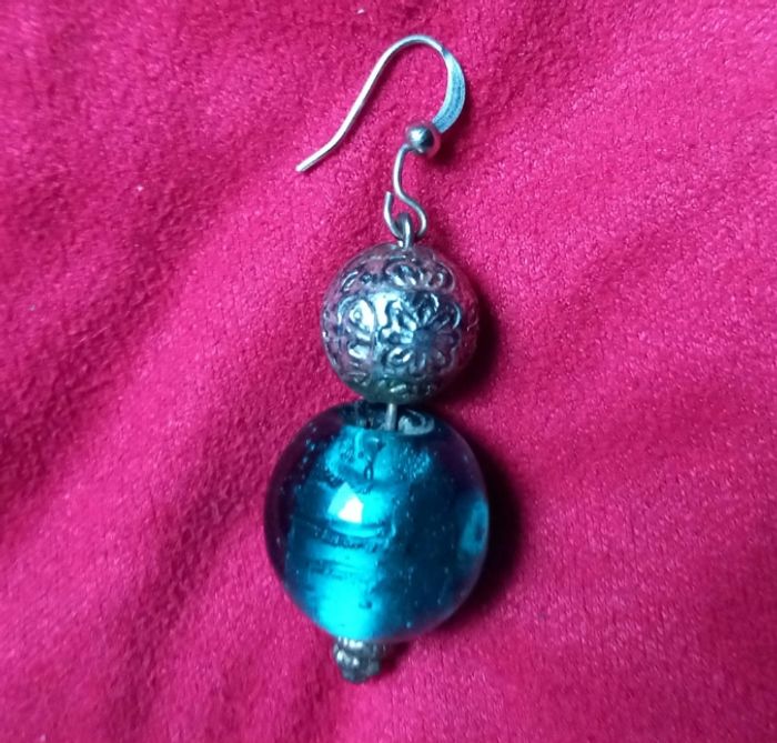 Boucles D'oreilles Venezia Turquoise 5 cm - photo numéro 2