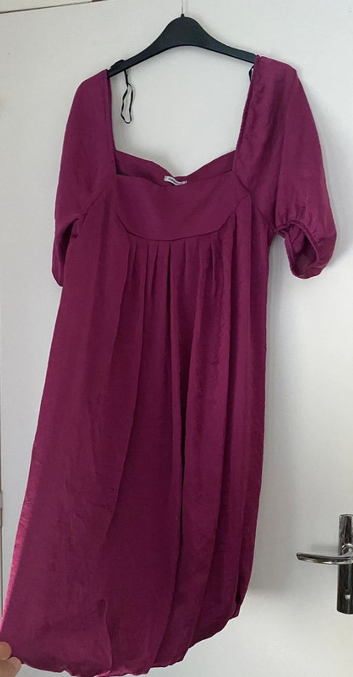 Robe satinée fluide taille M - photo numéro 3